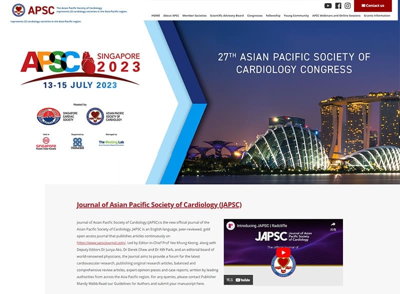 アジア太平洋循環器学会(APSC)様- 学会(学術大会・学術集会)ホームページ制作、大学(学部学科・大学院)ホームページ制作、大学病院(専門医)ホームページ制作、研究機関ホームページ制作・教育機関ホームページ制作